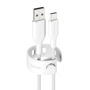 PanzerGlass empower™ by ® Racing 60W USB-A to USB-C Cable | USB 3.0 | 1.2M | Silver White kabel USB Biały