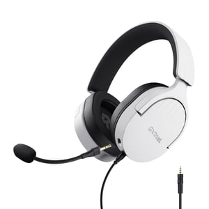 Trust GXT 489W FAYZO Wired Gaming Headset with Headband, Black, White