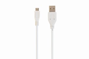 Cablexpert CCP-MUSB2-AMBM-6-W USB 2.0 Cable, 1.8 m, USB A to Micro-USB B, White