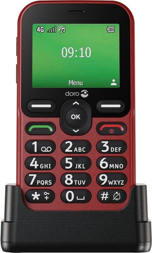 Doro Leva E10 6,1 cm (2.4") 118,9 g Czerwony Telefon dla seniora