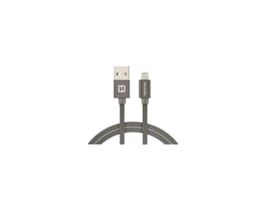 Swissten 71523202 kabel Lightning 1,2 m Szary