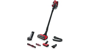 Bosch Serie 8 BBS8214PET Stabstaubsauger/Elektrobürste 2-in-1-Standstaubsauger Akku Trocken Beutellos 0,4 l Schwarz, Rot 4 Ah