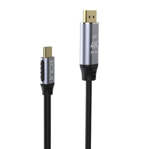 Inca ITCD-20 adapter kablowy 2 m USB Type-C HDMI Czarny, Srebrny