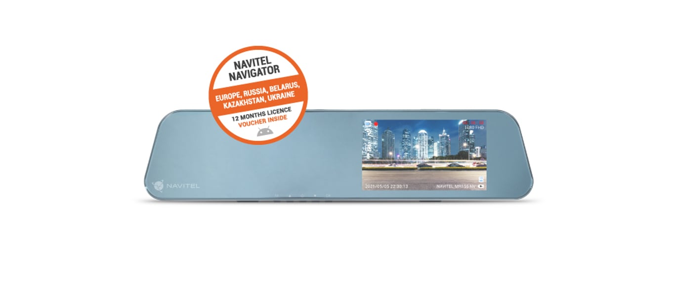 Navitel MR155NV rejestrator Full HD Bateria, Zapalniczka, USB Szary