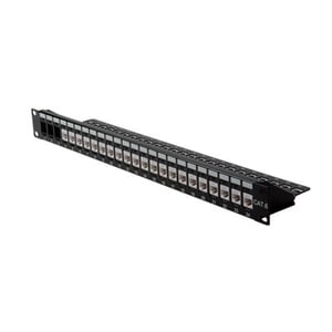 ROLINE Cat.6 19"-Keystone Patch Panel, black