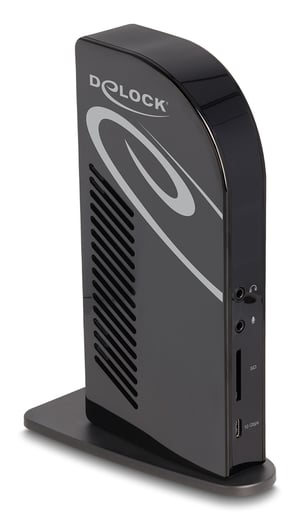 DeLOCK Stacja dokująca USB Type-C z trzema wyświetlaczami i DisplayLink 4K/koncentratorem USB/LAN/SD/Audio/PD 96 W