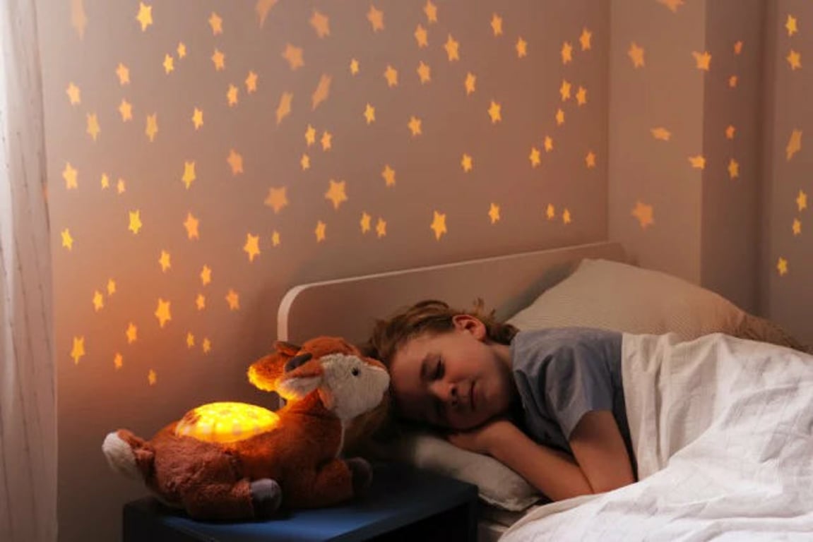 Cloud B Twilight Buddies nocna lampka dziecięca Wolnostojący Beżowy, Brązowy