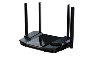 Dahua Technology AX18 trådlös Gigabit Ethernet-router, dual-band (2,4 GHz/5 GHz), svart