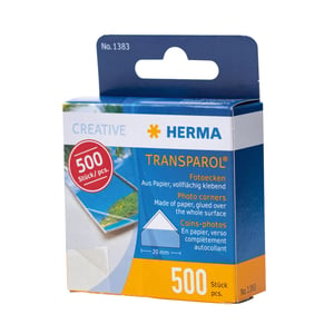 HERMA 1383 Photo Corner, 500 pcs. Transparent