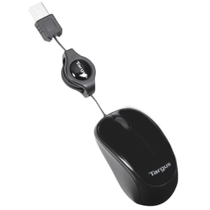 Targus AMU75EU Travel Mouse, Ambidextrous, USB Type-A, Blue Trace, 1000 DPI