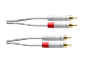 Cordial CFU 6 CC-SNOW kabel audio 6 m 2 x RCA Biały