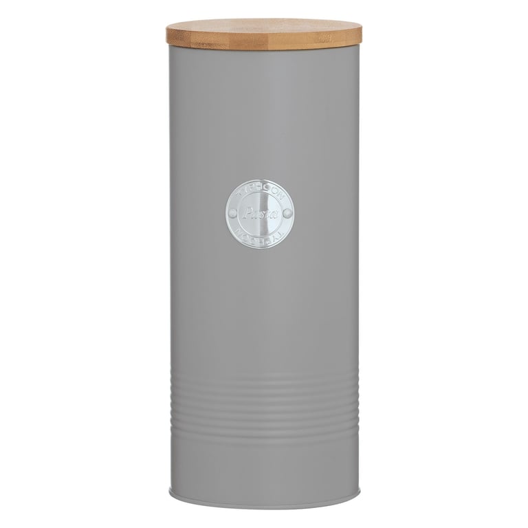 Typhoon Living Pasta Jar Pojemnik na makaron Bambusowy, Stal