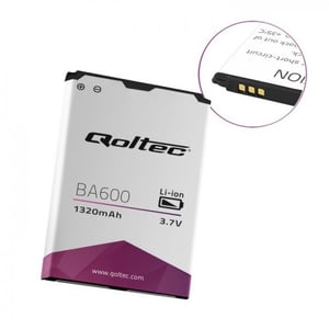 Qoltec 52042 Cell Phone Replacement Battery, Red, White