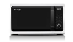 Sharp Home Appliances R-243W Mikrowelle, weiß, Solo-Mikrowelle für die Arbeitsplatte, 20 l, 800 W