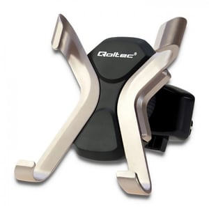 Qoltec 51215 Cell Phone/Smartphone Holder, Black, Champagne