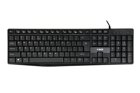 iBox IKC2010B klawiatura Dom USB QWERTY Angielski Czarny