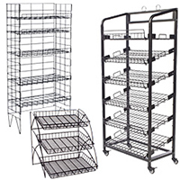Display units, shelves, and retail shelving systems