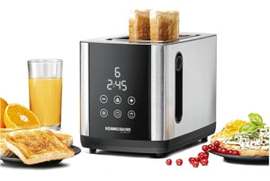 Rommelsbacher TO 850 Toaster, 9.2 cups, 850 W, Black, Stainless Steel