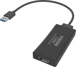 Vision TC-USBHDMI External USB Graphics Card 1920 x 1080 px Black