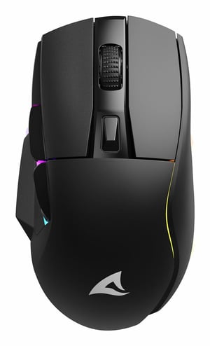 Sharkoon SGM50W myszka Gaming Po prawej stronie RF Wireless + USB Type-A Optyczny 6400 DPI