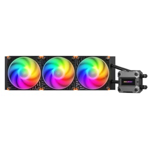 COUGAR CGR-PSDUTRGB-B-360 All-in-One-Flüssigkeitskühler für den Prozessor, 12 cm, schwarz, 1 Stück.