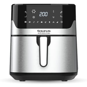 Taurus Air Fry Digital 7S Wall Pojedyńczy 6,5 l Autonomiczny 1600 W Frytkownica na gorące powietrze Czarny, Stal nierdzewna
