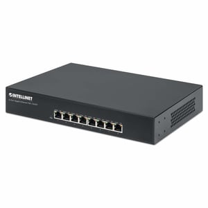 Intellinet 560641 Gigabit-Ethernet-Netzwerk-Switch (10/100/1000) PoE-Unterstützung Schwarz