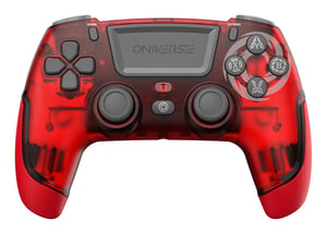 Oniverse Revolt V2 Red Bluetooth Gamepad (Analog/Digital) for Android, PC, PlayStation 4, and iOS