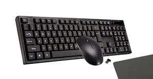 Vakoss KB-2378K klawiatura Dołączona myszka Dom RF Wireless QWERTY Czarny