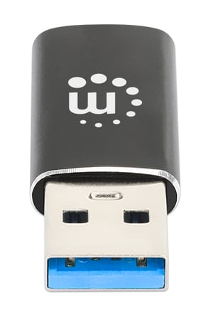Manhattan 153980 przejściówka do kabli USB A USB C Czarny