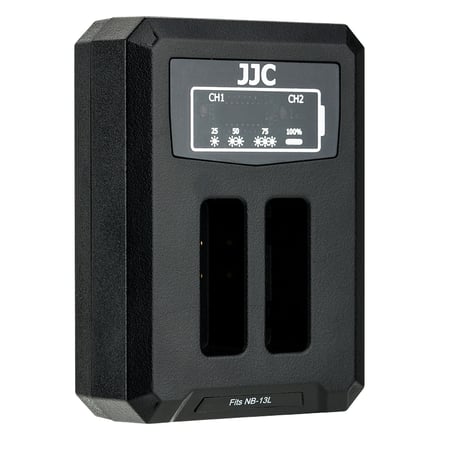 JJC DCH-NB13L ładowarka akumulatorów Akumulator aparatu cyfrowego USB
