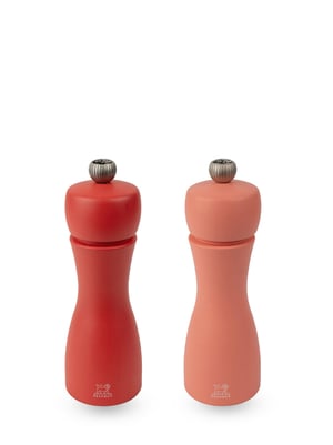 Peugeot Tahiti Salt and Pepper Grinder Set, Coral, Red