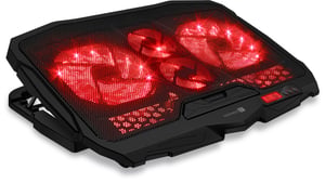 Connect IT CCP-2200-RD Kühlunterlage für Laptops 39,6 cm (15,6") 1200 U/min Schwarz