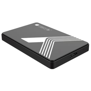 Techly I-CASE USB3-SL25TY hårddiskhölje HDD/SSD-hölje Svart 2,5"
