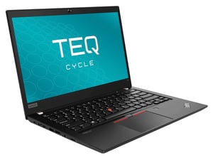 Teqcycle Lenovo Thinkpad T14 G1 Intel® Core™ i5 i5-10310U Laptop 35,6 cm (14") Full HD 16 GB DDR4-SDRAM 256 GB SSD Wi-Fi 6 (802.11ax) Windows 11 Pro Niemiecki Czarny