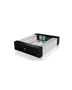 ICY BOX Carrier IB-129SSK-B HDD-hölje i aluminium, svart, 2,5/3,5"