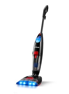 Vileda JetClean Standstaubsauger, Wechselstrom, Nass- und Trockensaugen, 400 W, Schwarz, Blau, Rot
