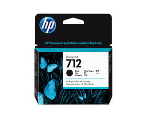 HP Czarny wkład atramentowy 712 DesignJet 80 ml
