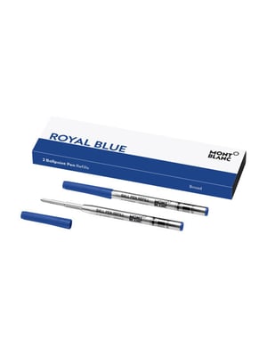 Montblanc 128215 wkład do długopisu Pogrubiony Niebieski 2 szt.