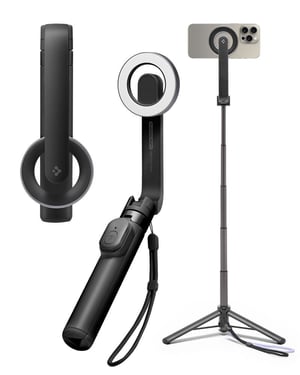 Spigen MagSafe Tripod Selfie Stick for Smartphones, Black