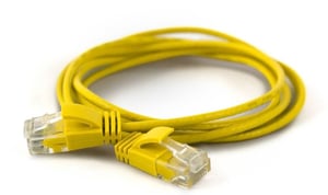 Wantec 7284 kabel sieciowy Żółty 0,5 m Cat6a U/UTP (UTP)