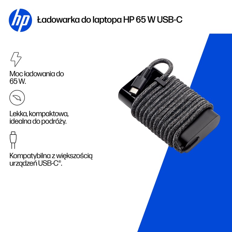 HP Ładowarka do laptopa USB-C 65 W
