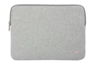 Mobilis 049015 torba na laptop 35,6 cm (14") Etui kieszeniowe Szary, Różowy