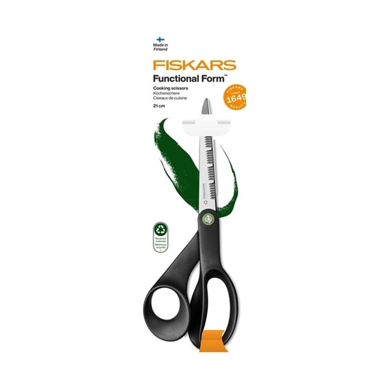 Fiskars 1074545 nożyczki kuchenne 210 mm Czarny, Stal nierdzewna Uniwersalne