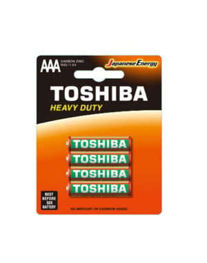 Toshiba BP-4TGTE SS Batterie für den Hausgebrauch Einweg-AAA-Batterie Zink-Chlorid