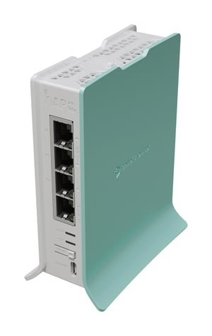 Mikrotik hAP Wireless Router, Gigabit Ethernet, Single Band (2.4 GHz), Green, White