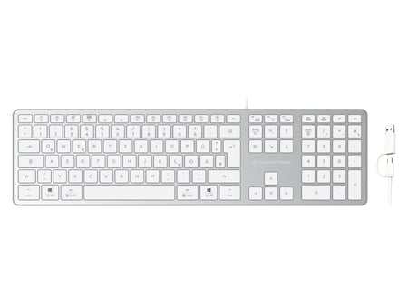 Conceptronic KAYNE02WDE klawiatura Uniwersalne USB QWERTZ Niemiecki Biały