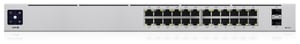 Ubiquiti UniFi 24-portars PoE-hanterad L2/L3 Gigabit Ethernet (10/100/1000) med PoE-stöd, 1U, silver