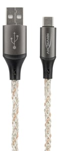 Ansmann 1700-0158 USB Cable, 1 m, USB-A to USB-C, 0.48 Gbit/s, 60 W, Multicolor