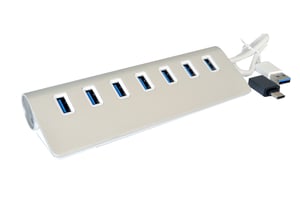 EXSYS EX-1137 huby i koncentratory USB 3.2 Gen 1 (3.1 Gen 1) Type-A 5000 Mbit/s Biały